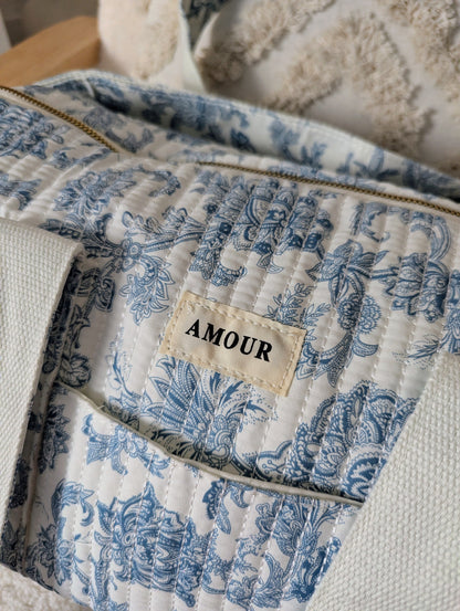 Sac de voyage AMOUR (bleu)