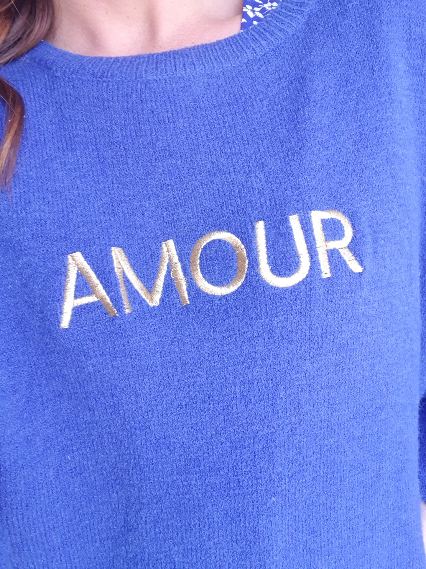 Pull Amour ZURICH (bleu roi)