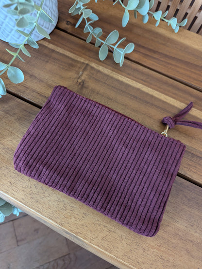 Pochette en velours côtelé Mamie chérie idée cadeau