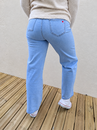 Jean large QUEBEC (bleu clair)