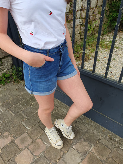 Short en jean COEUR