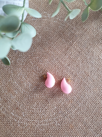 Boucles d'oreilles multicolores forme de goutte pep's
