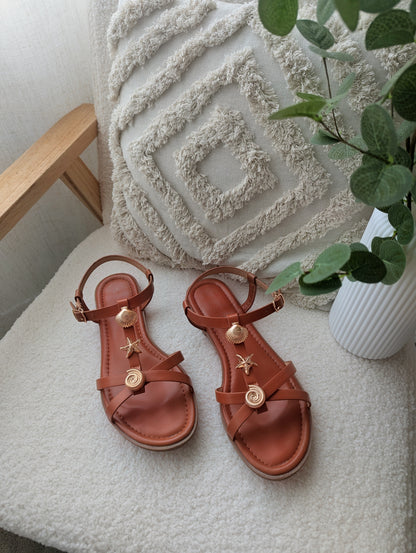 Sandales coquillages NAPLES