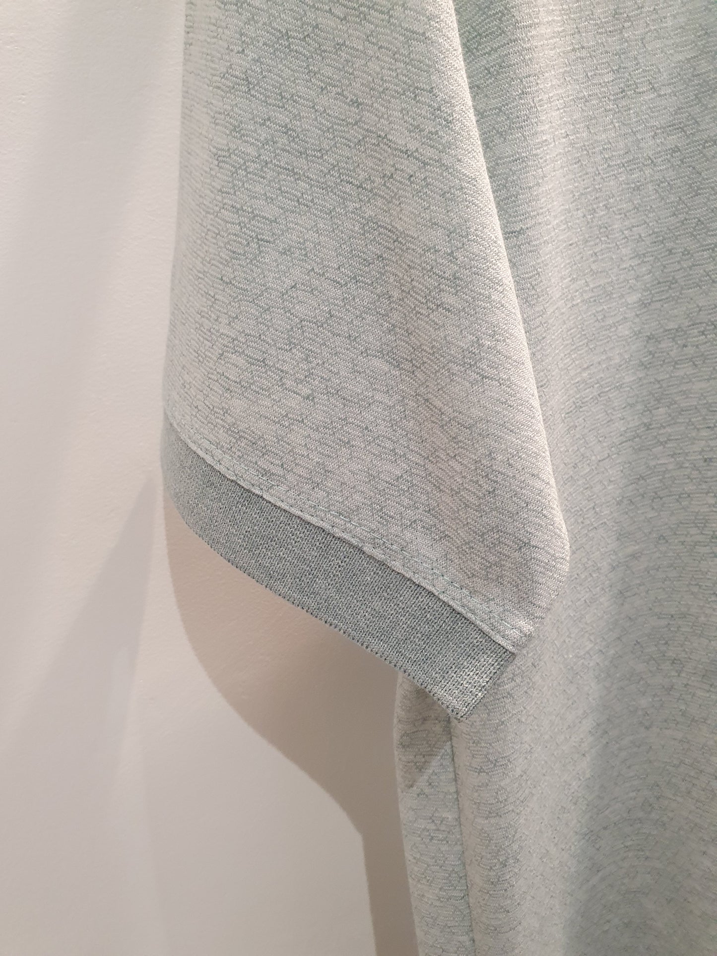Polo vert d'eau pastel stretch coupe cintrée pour homme