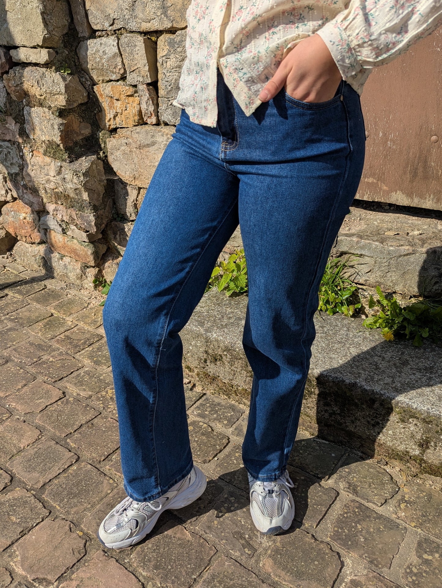Jean large QUEBEC Kids (bleu moyen)