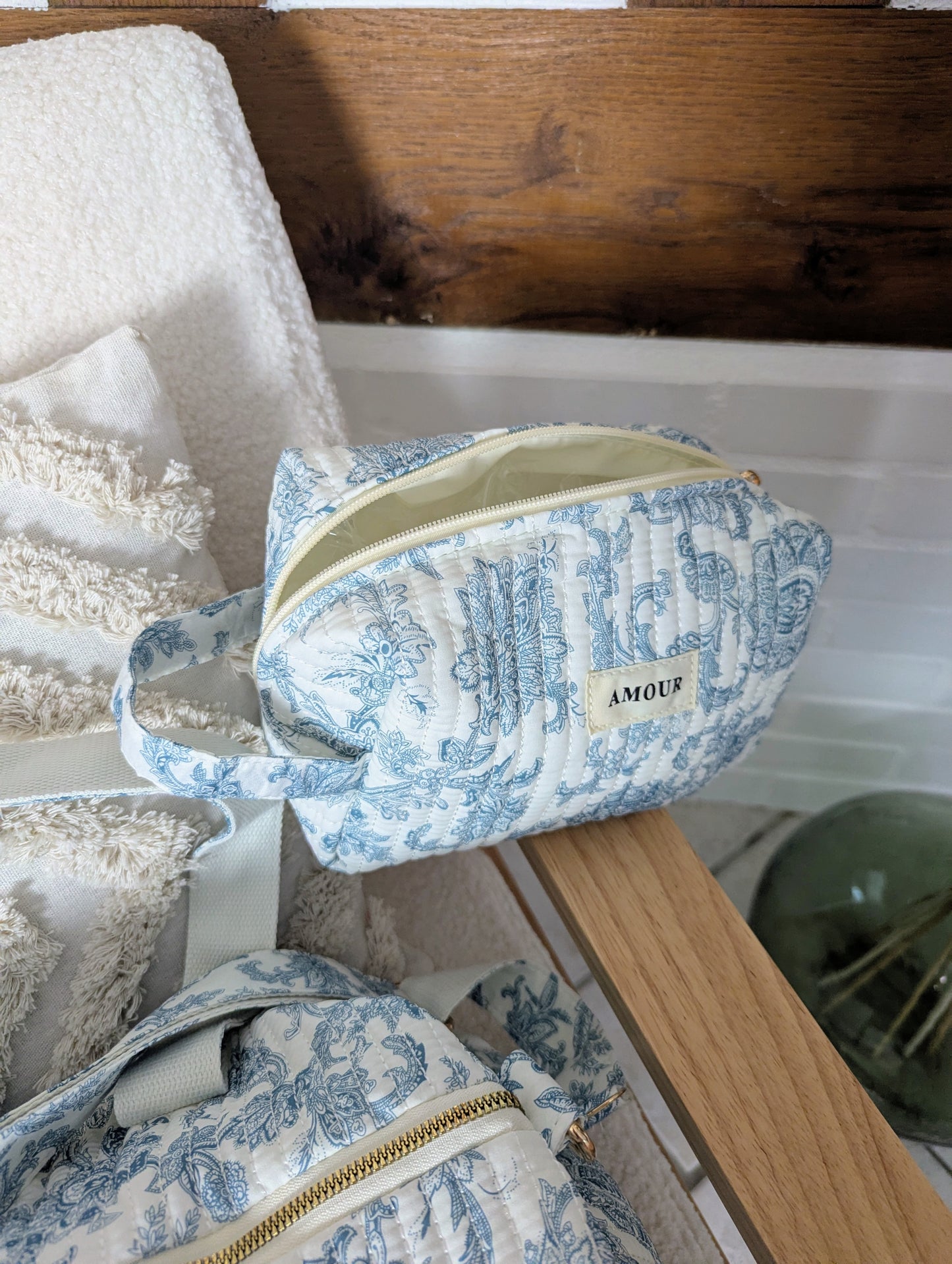 Trousse de voyage AMOUR (bleu)