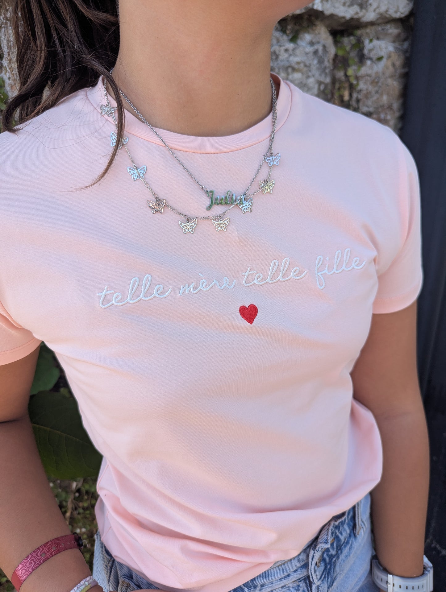 T-shirt TELLE FILLE (rose)