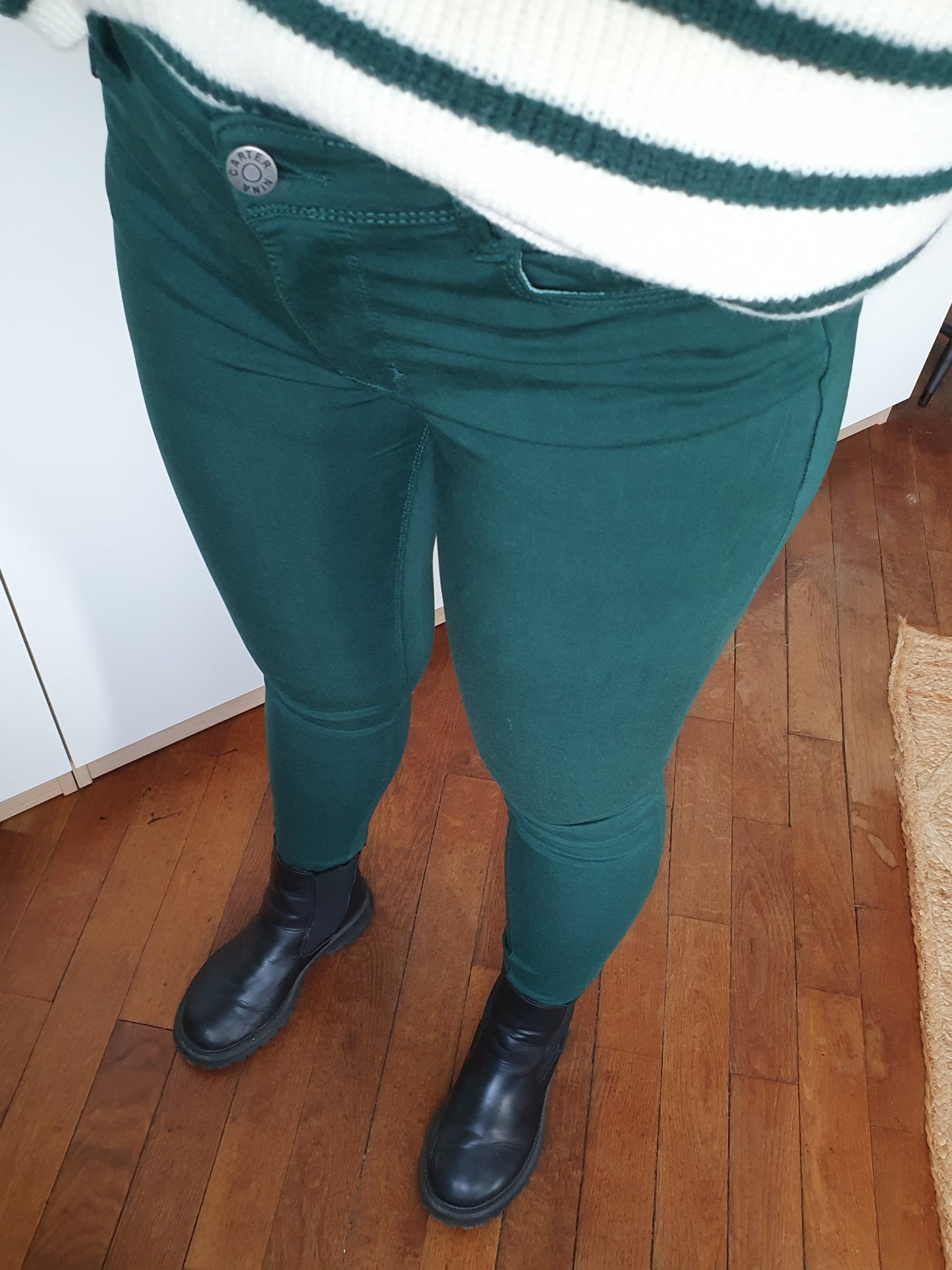 Pantalon push-up TROYES (vert)