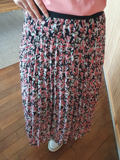 Jupe VIENNE rose (motifs)