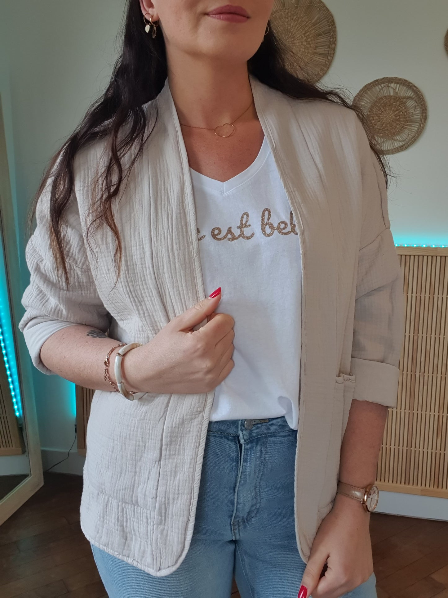 Veste DOUDOU (beige)