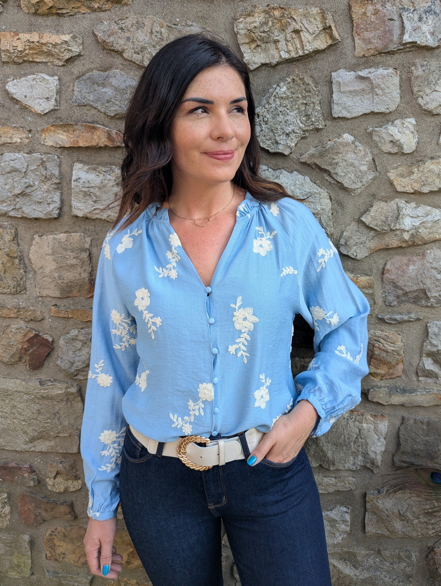 Blouse ALBI (bleu)
