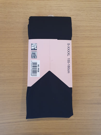 Collants opaques noirs pour femme taille unique