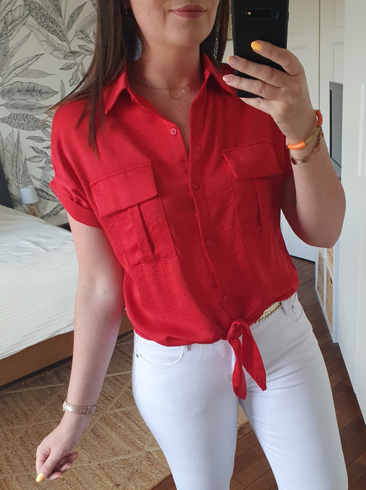 Chemisier CANCUN (rouge)
