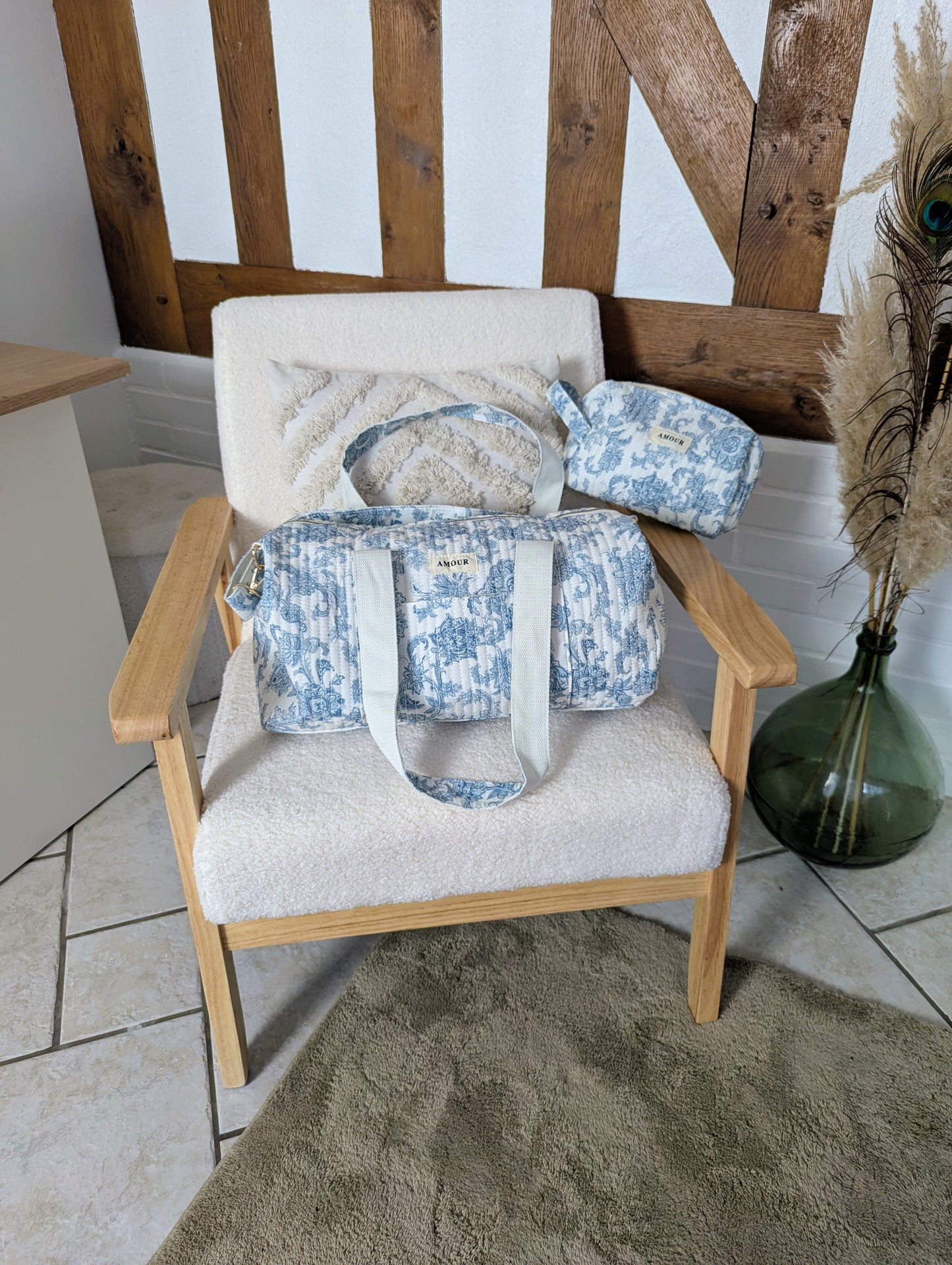 Trousse de voyage AMOUR (bleu)