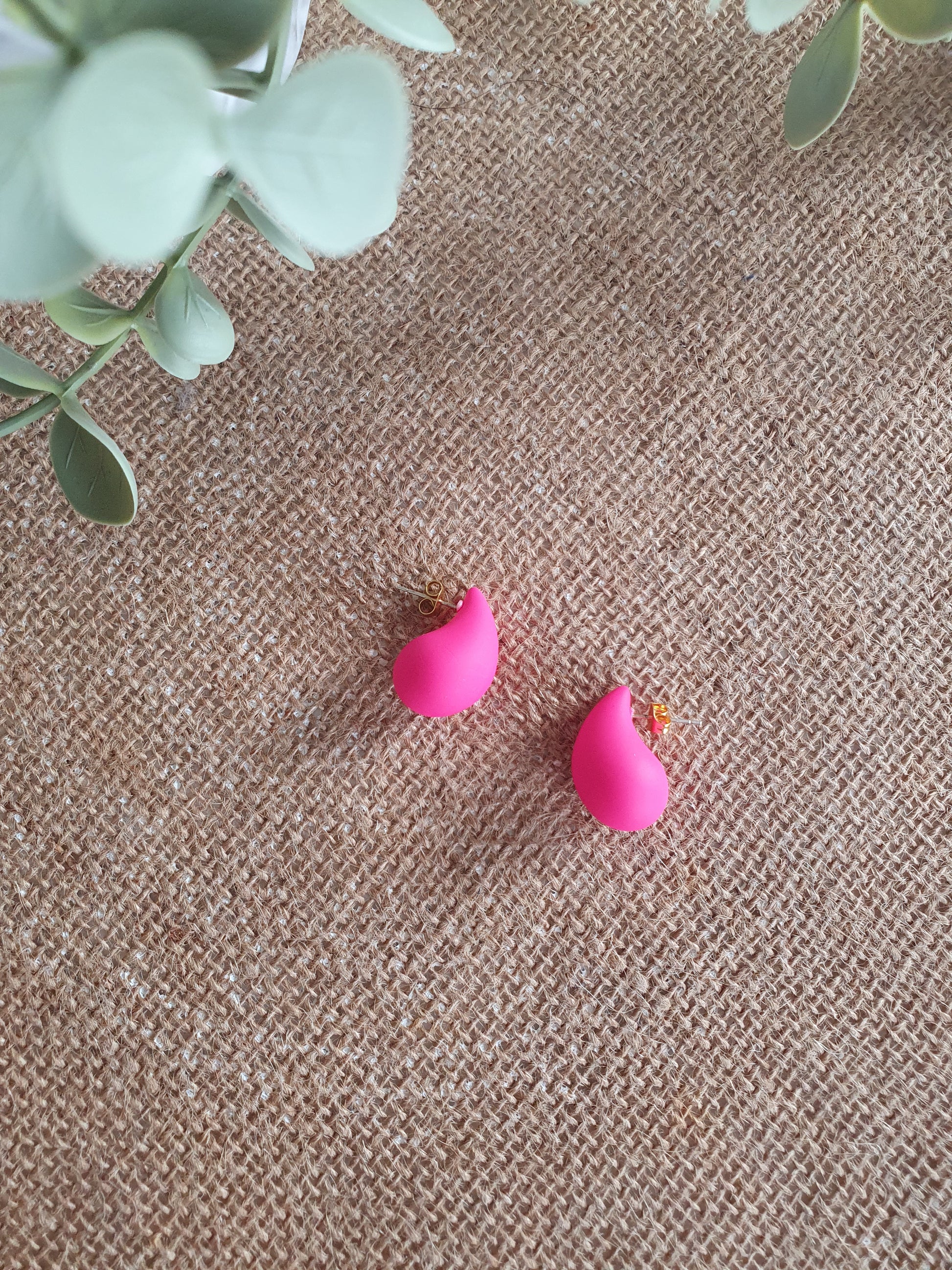 Boucles d'oreilles multicolores forme de goutte pep's