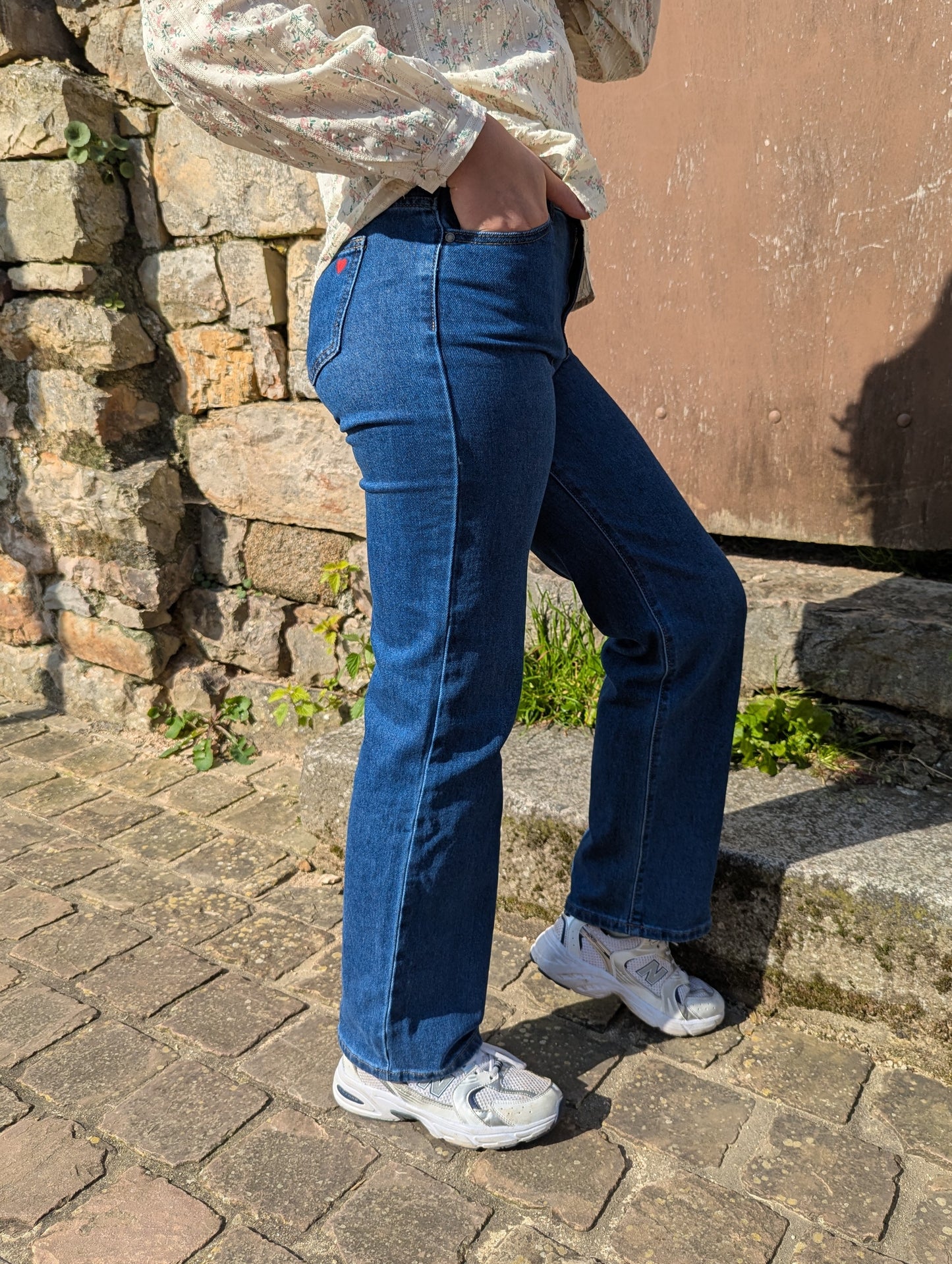 Jean large QUEBEC Kids (bleu moyen)