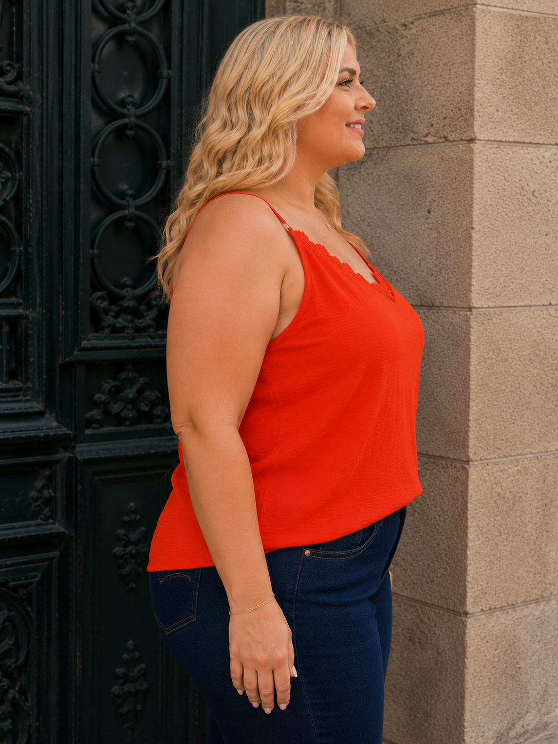 Top ALEXANDRIE Curvy (orange)