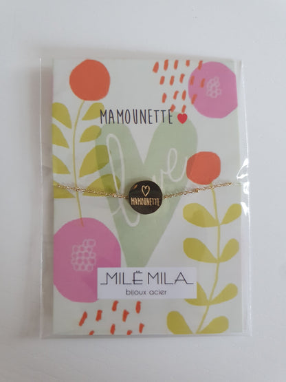 Bracelet maman pour fête des mères idée cadeau avec carte