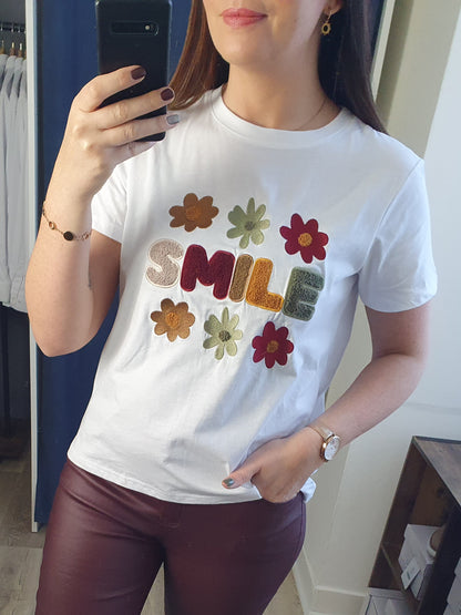 T-shirt SMILE (blanc)