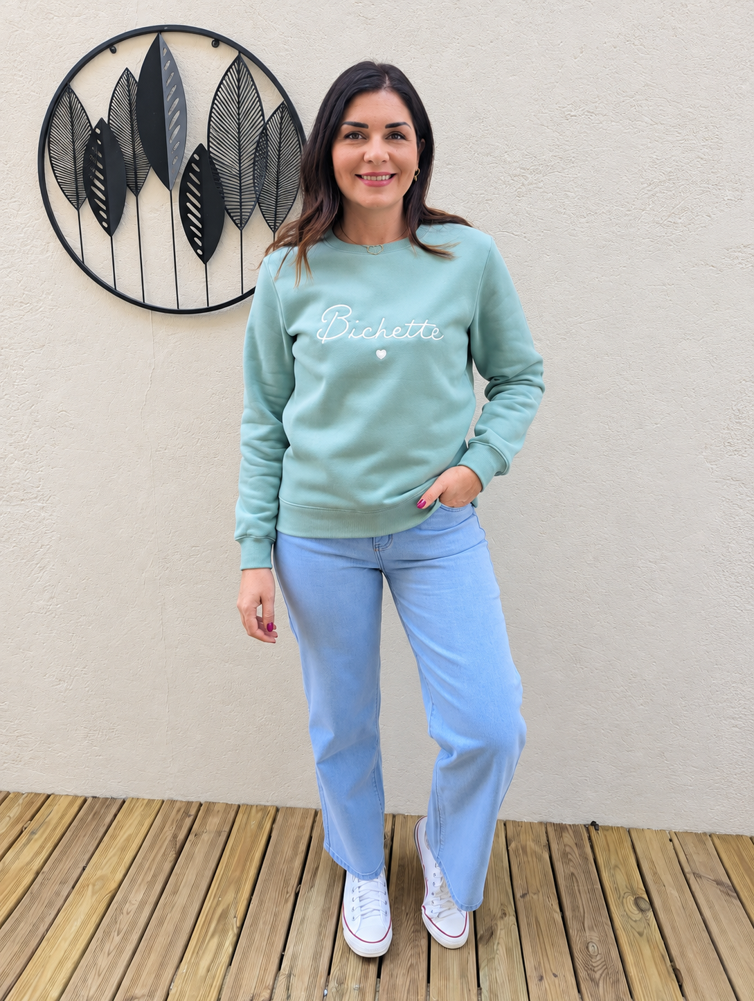 Sweat BICHETTE (vert d’eau)