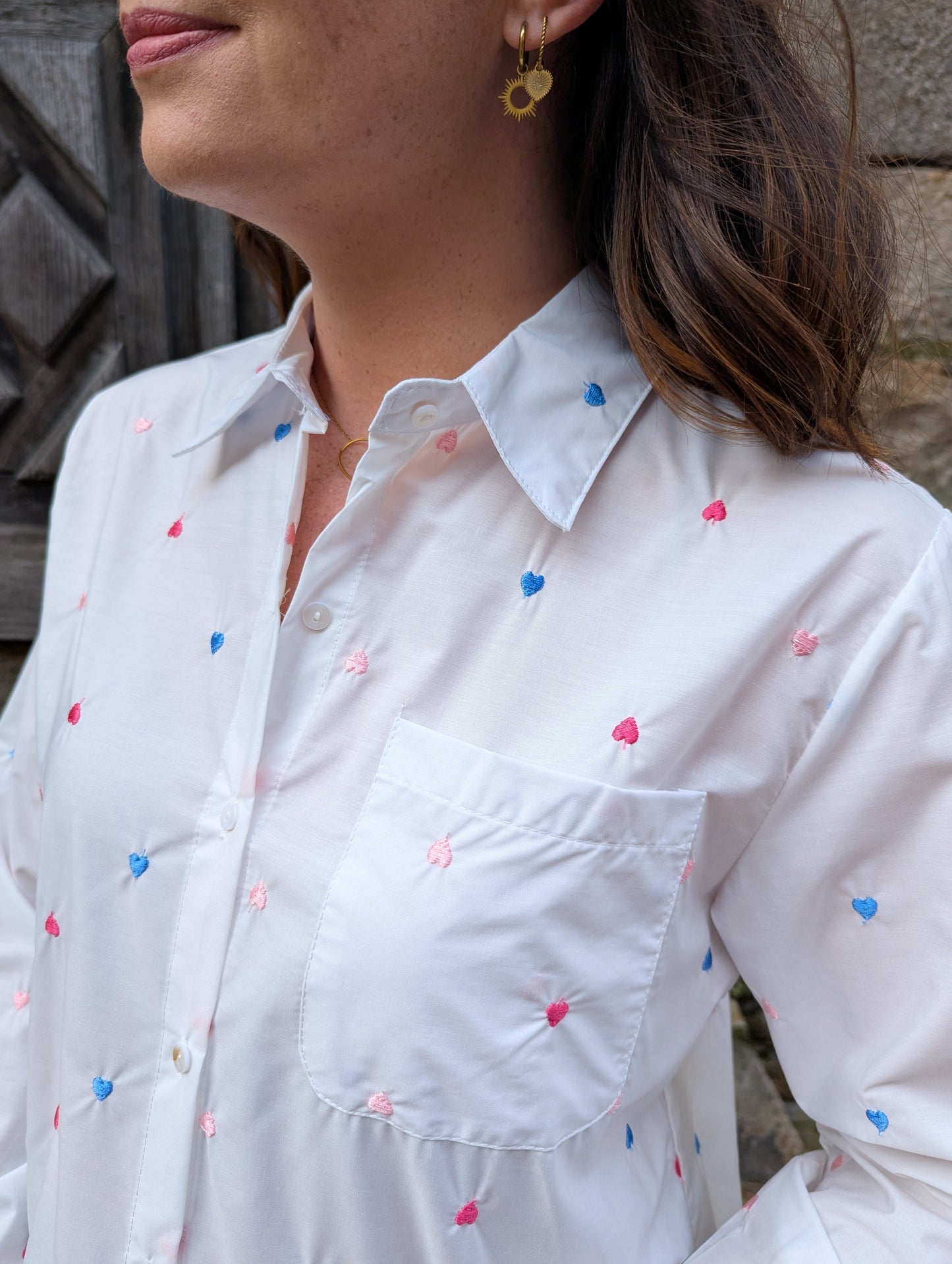 Chemise COEURS multicolore