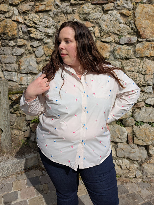 Chemise COEURS multicolore Curvy