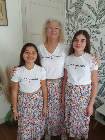 T-shirt mamie d'amour pour femme bonne fête des grand-mères